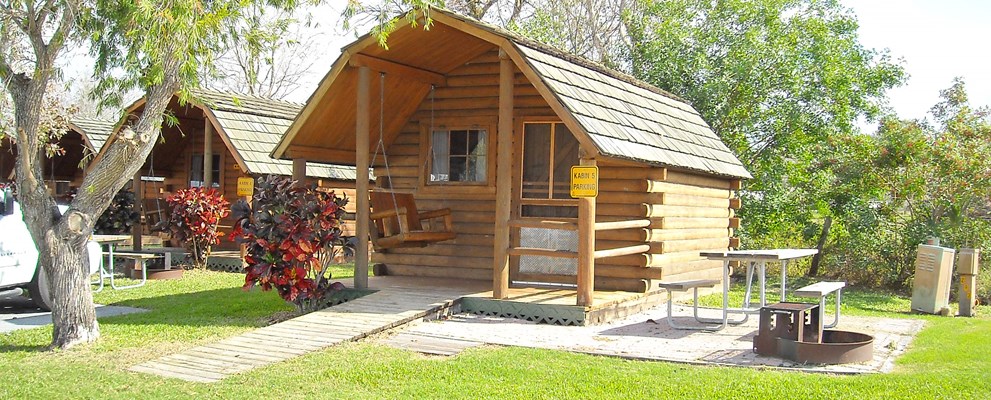 Camping Cabin with A/C for Comfort